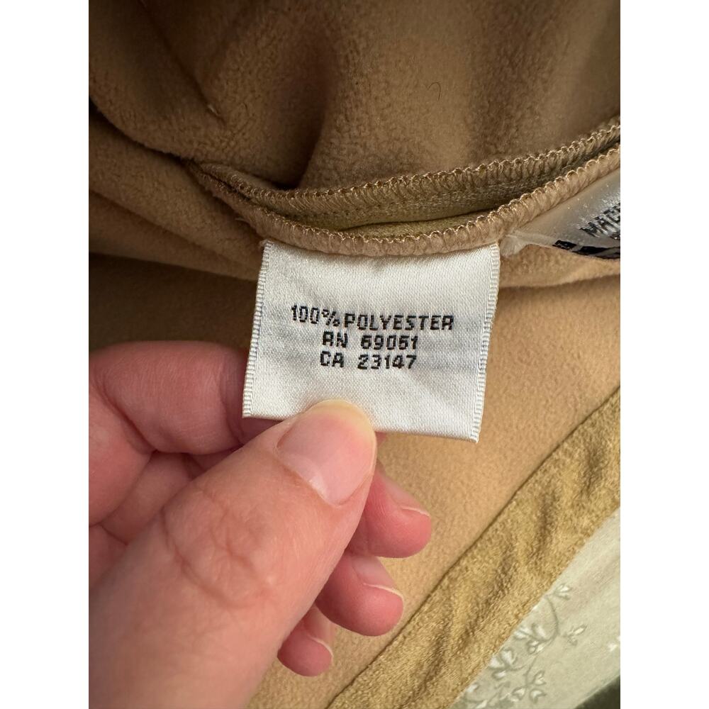 Vintage Talbots Petites Tan Faux Suede Fleece-Lined Zip Vest Size S - Picture 4 of 7